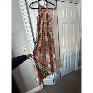 London Times Women's Paisley Boho Maxi Dress Size 8 Multicolor, 11